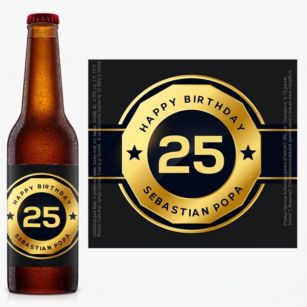 Pivo s vlastním textem – Birthday Beer