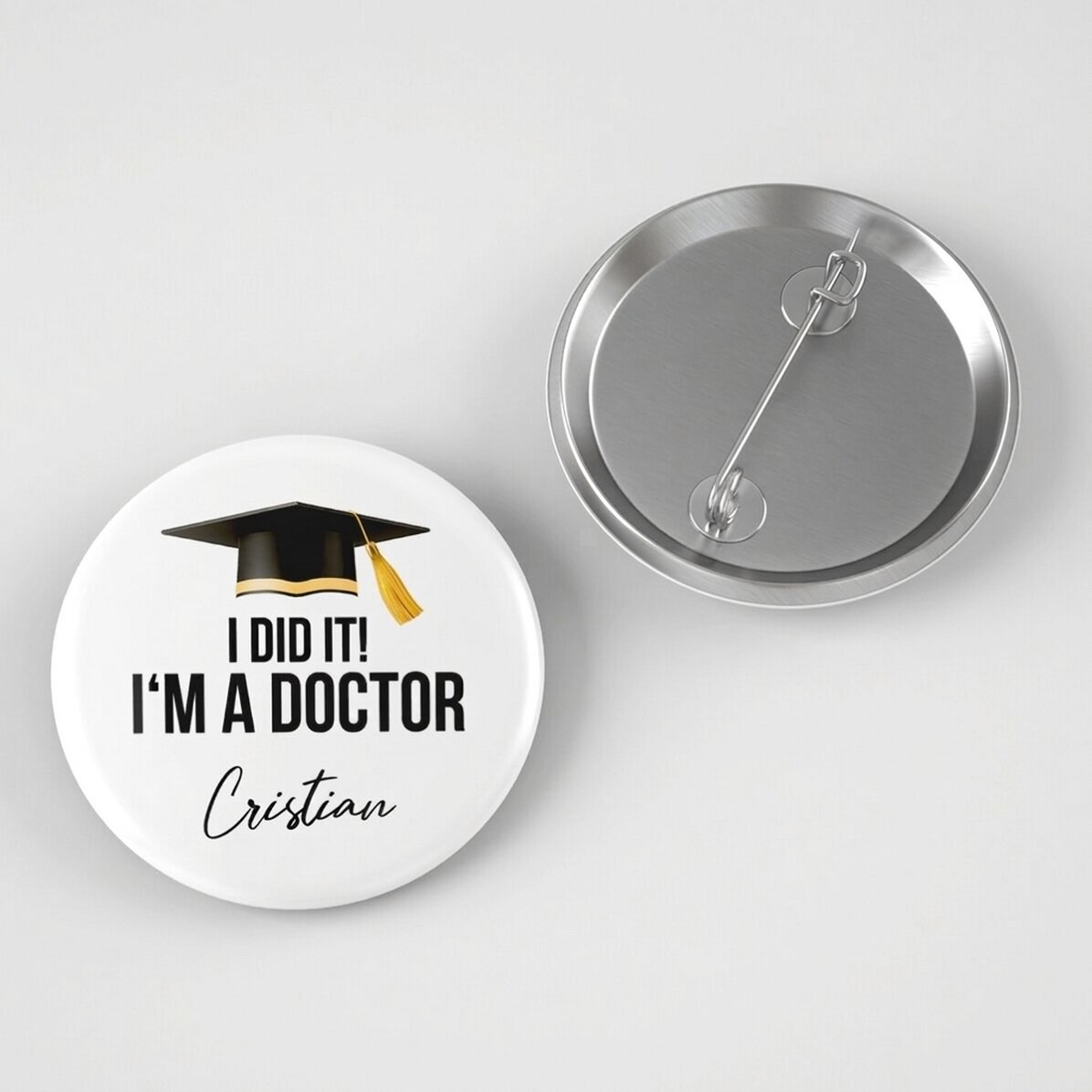 Personalizovaná placka s nápisem – I did it!