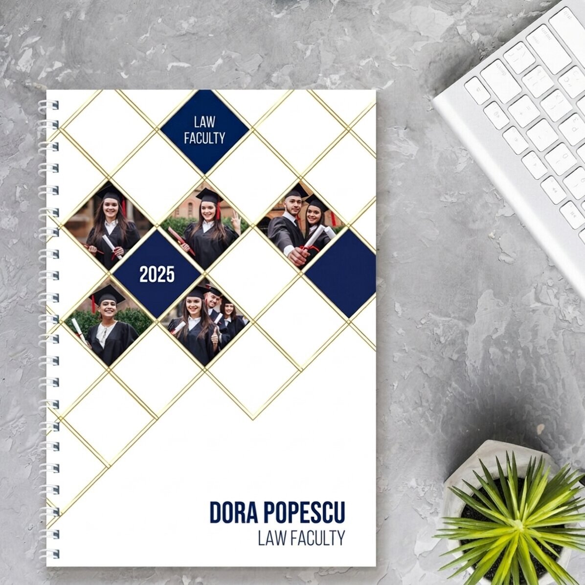 Personalizovaný zápisník s fotografiemi a textem – Happy Graduation
