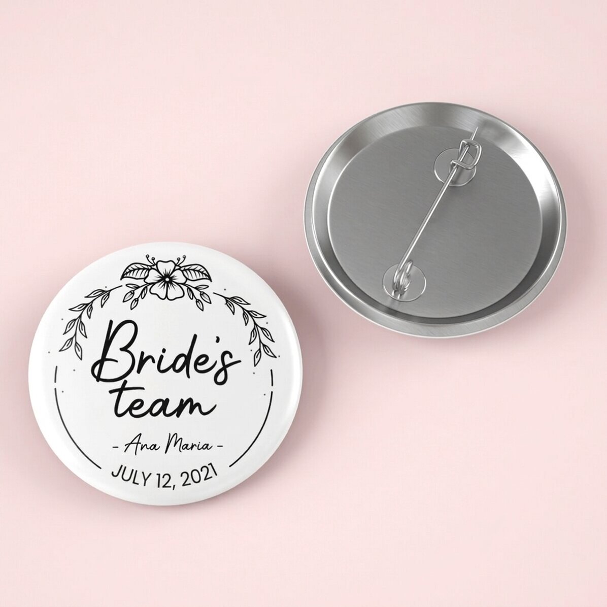 Personalizovaná placka s textem – Bride