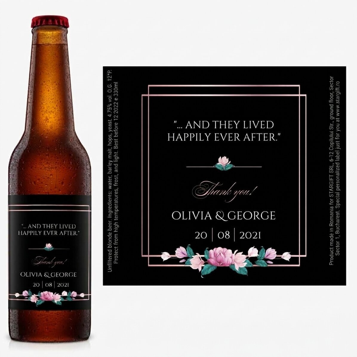 Pivo s vlastním textem – Svatba