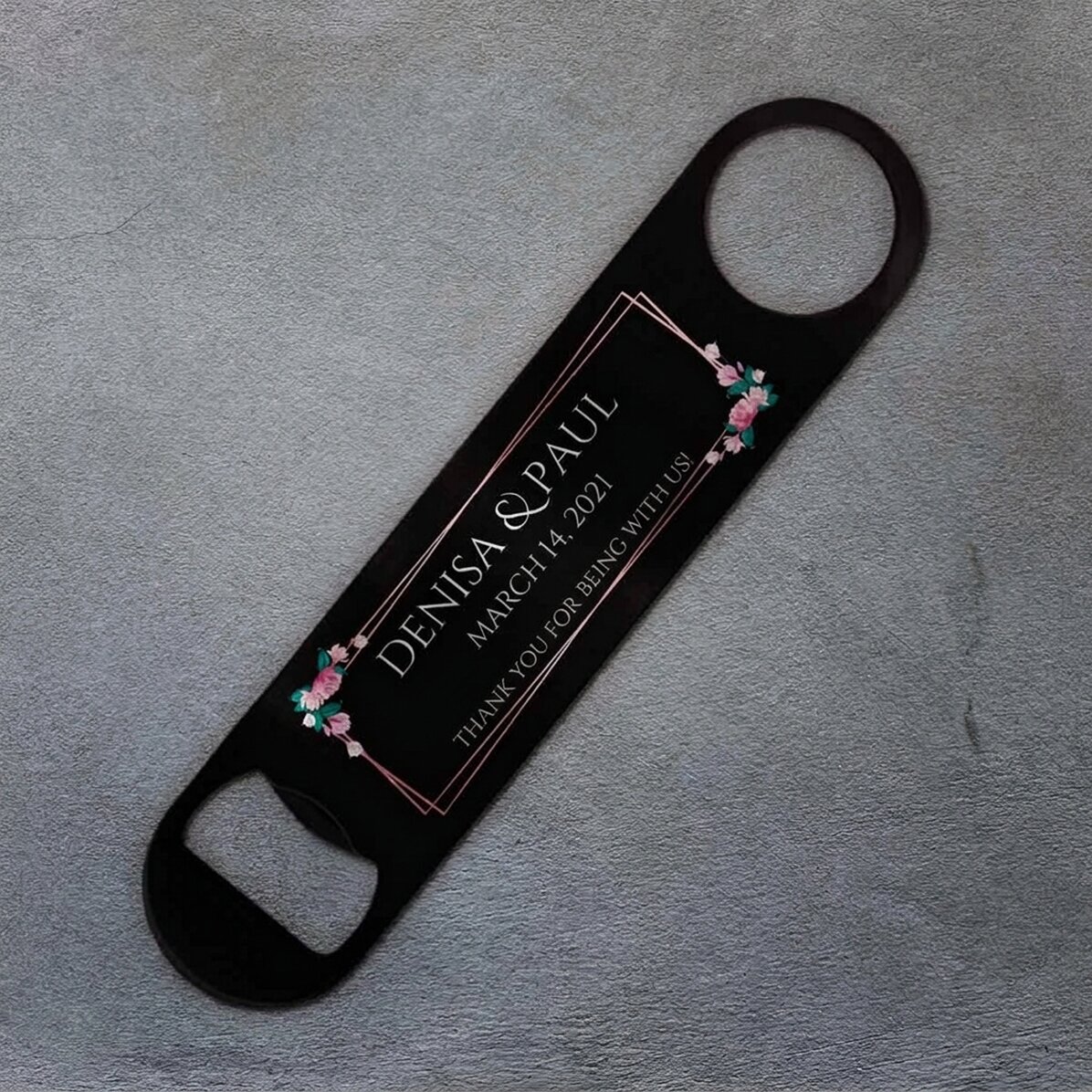 Personalizovaný otvírák na pivo s nápisem – Svatba