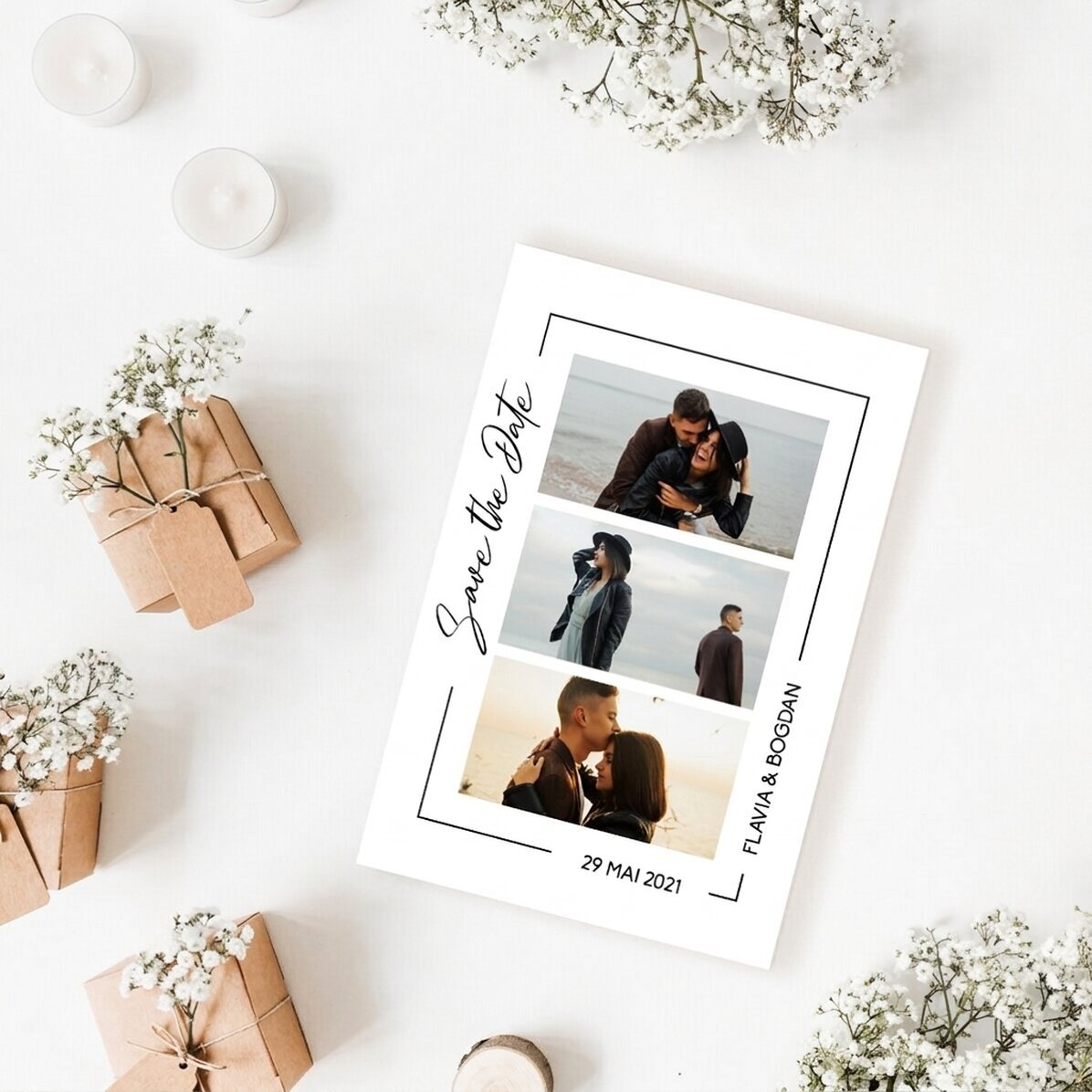 Personalizovaná fotografie 10 × 15 cm – Save the date