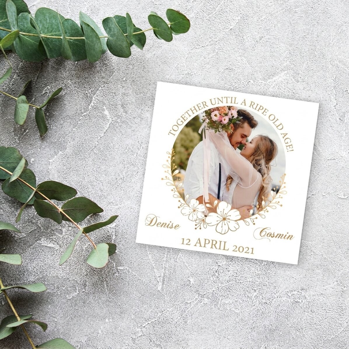 Personalizovaná fotografie 10 x 10 cm – Až do hlubokého stáří