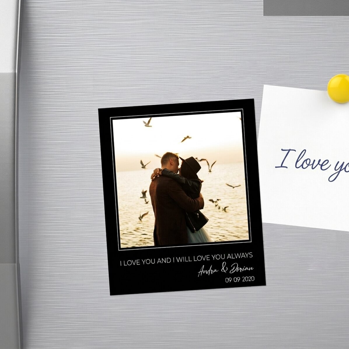 Magnet 10 × 12 cm s vlastní fotografií a textem – Memories