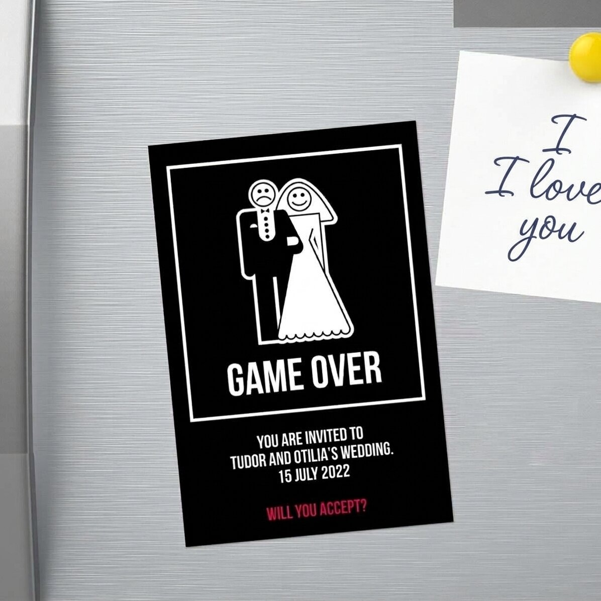 Personalizovaný magnet 10 × 15 cm – Game over
