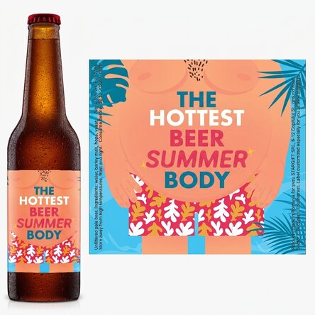 Pivo s vlastním textem – Hot body