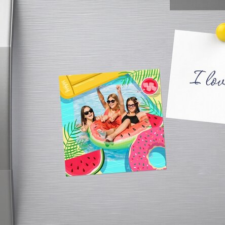 Magnet 10x10 s vlastní fotografií – Summer time!