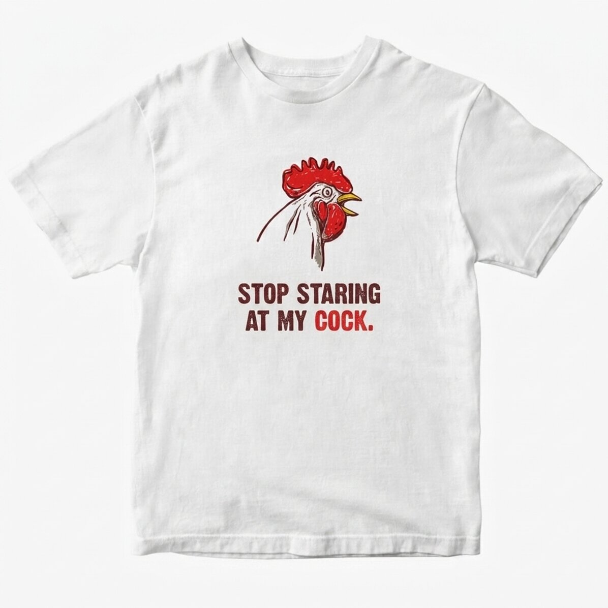 Tričko s vlastním nápisem – „Stop staring“