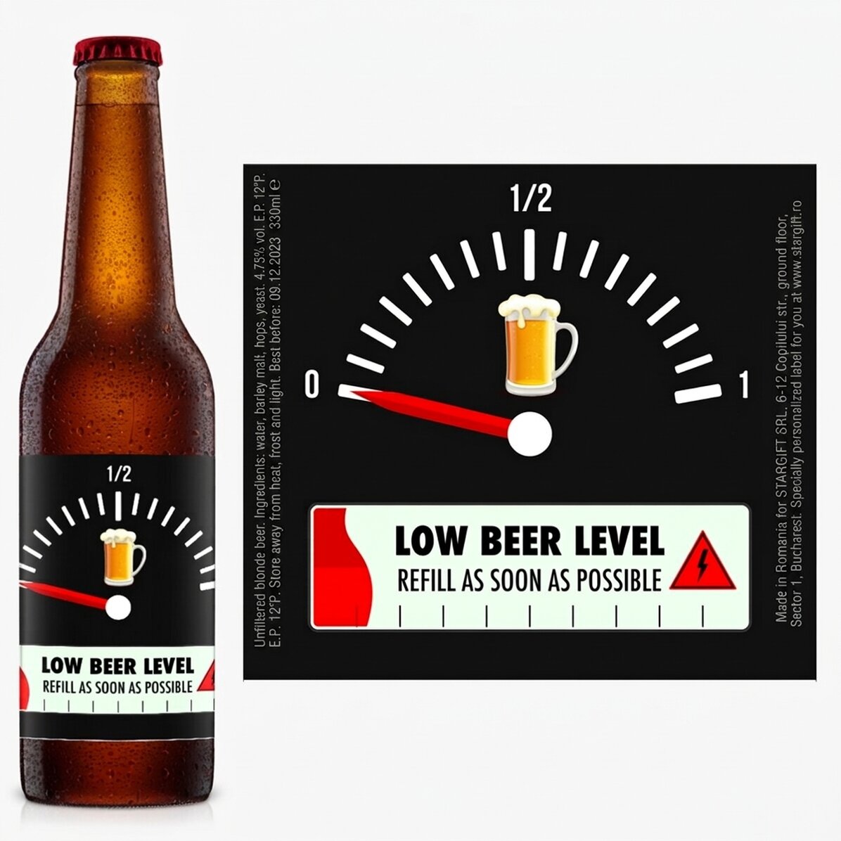 Pivo s vlastním textem – Refill