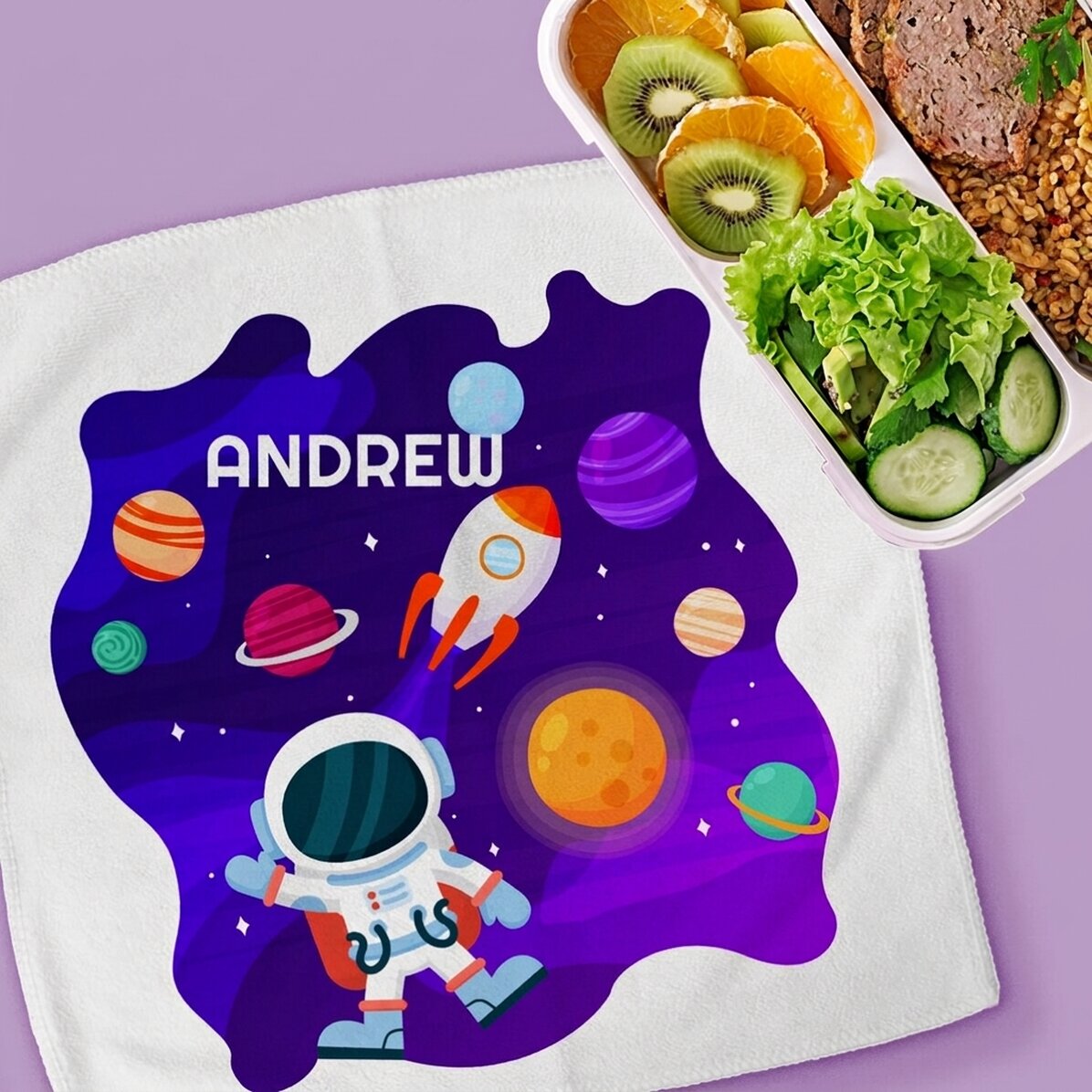 Ručník s vlastním textem – Space