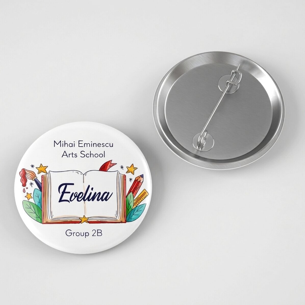 Personalizovaná odznáčka se jménem – Zpátky do školy