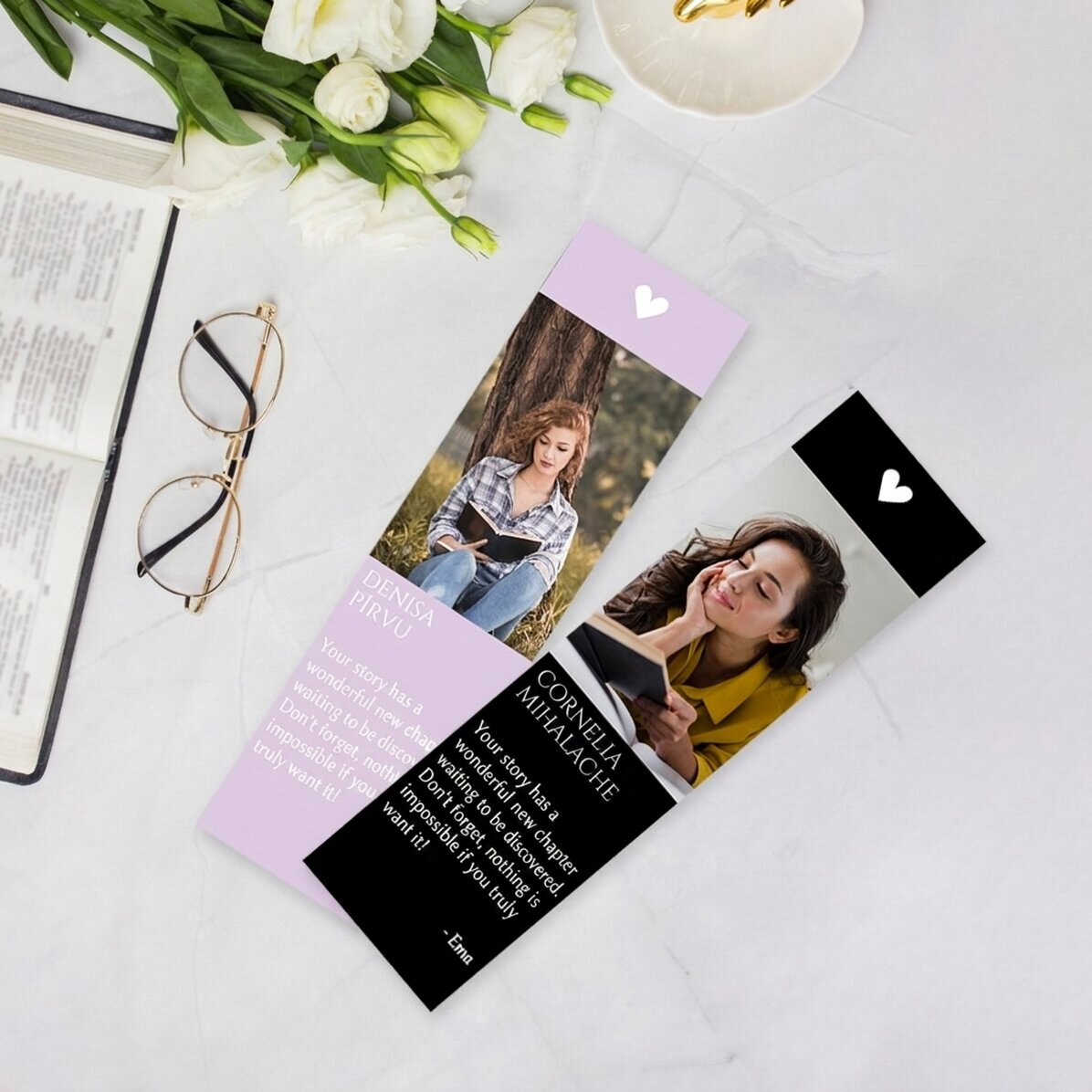 Personalizovaná záložka s fotografií a textem – For you