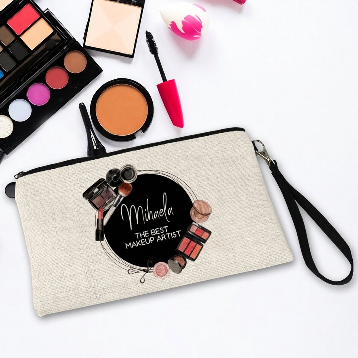 Kosmetická taštička s vlastním nápisem – Makeup artist