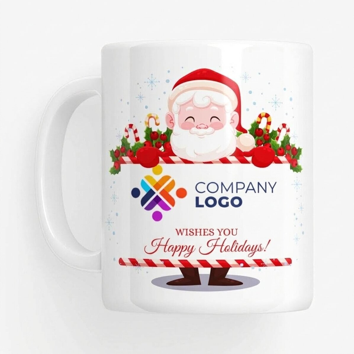 Personalizovaný hrnek s logem a vzkazem – Santa Claus
