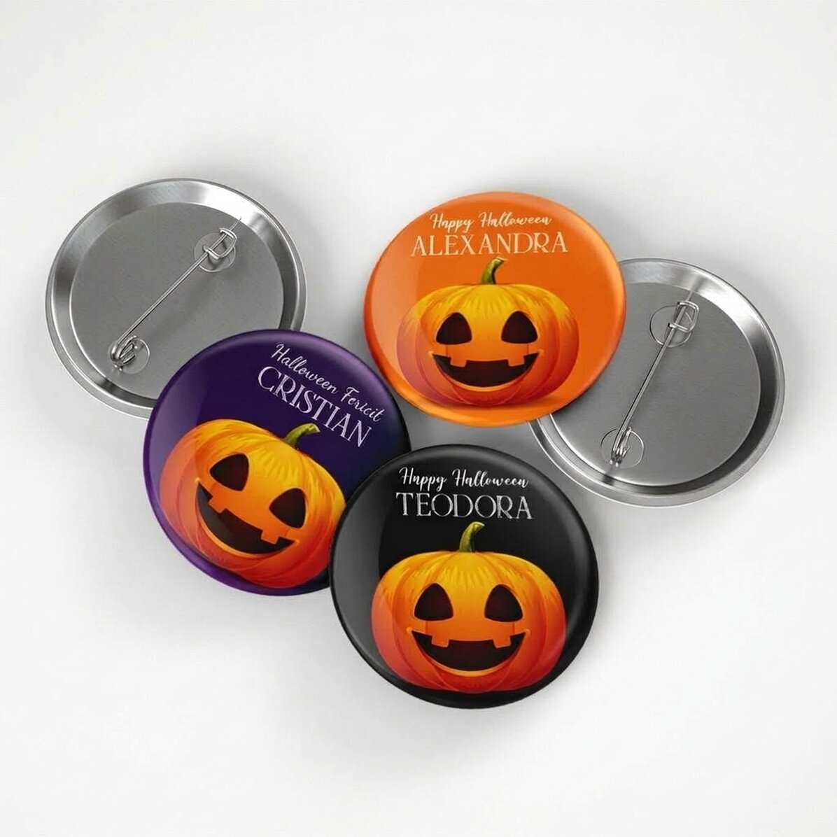 Personalizovaná placka s nápisem – Halloween