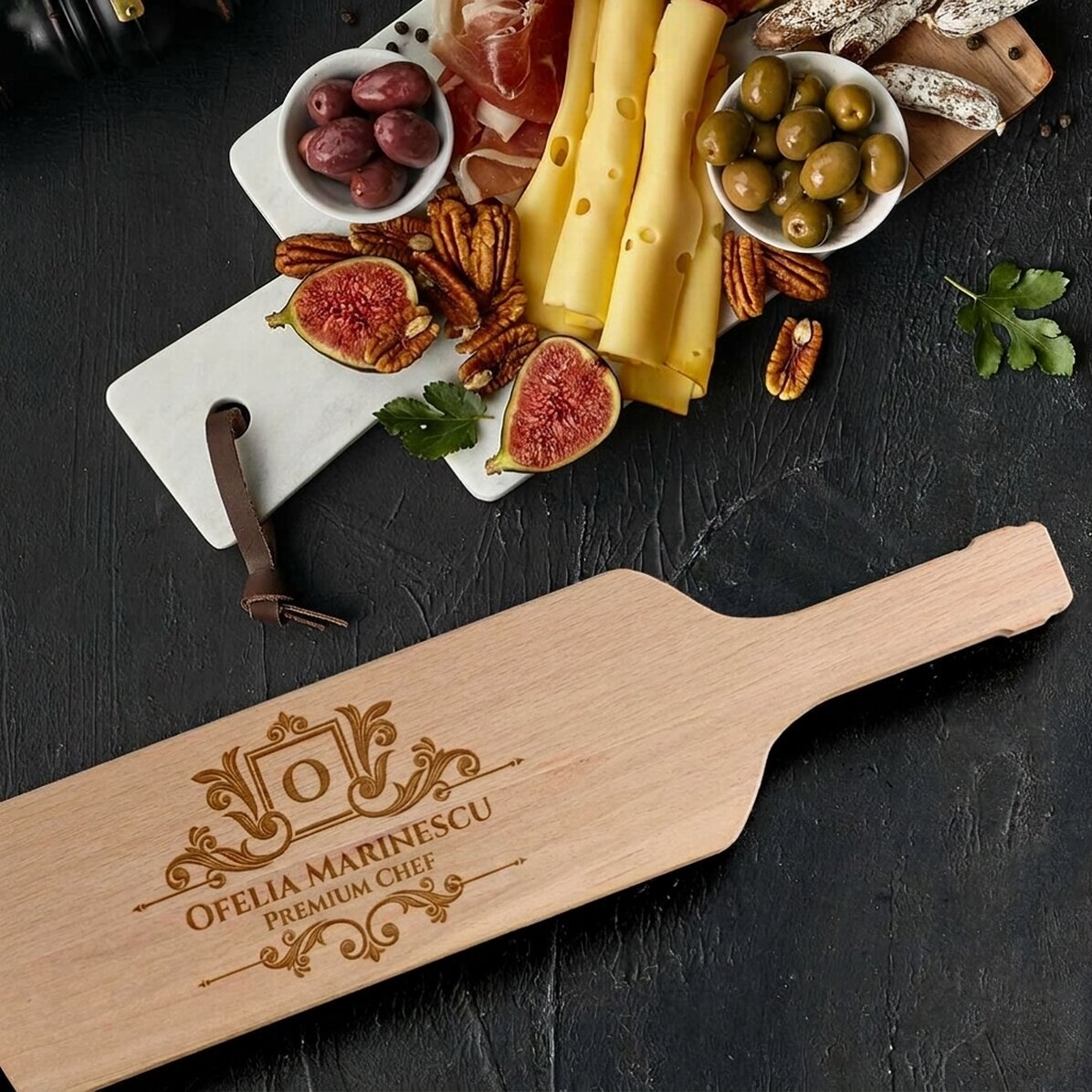 Personalizovaný kráječ na sýry ve tvaru láhve – Premium chef