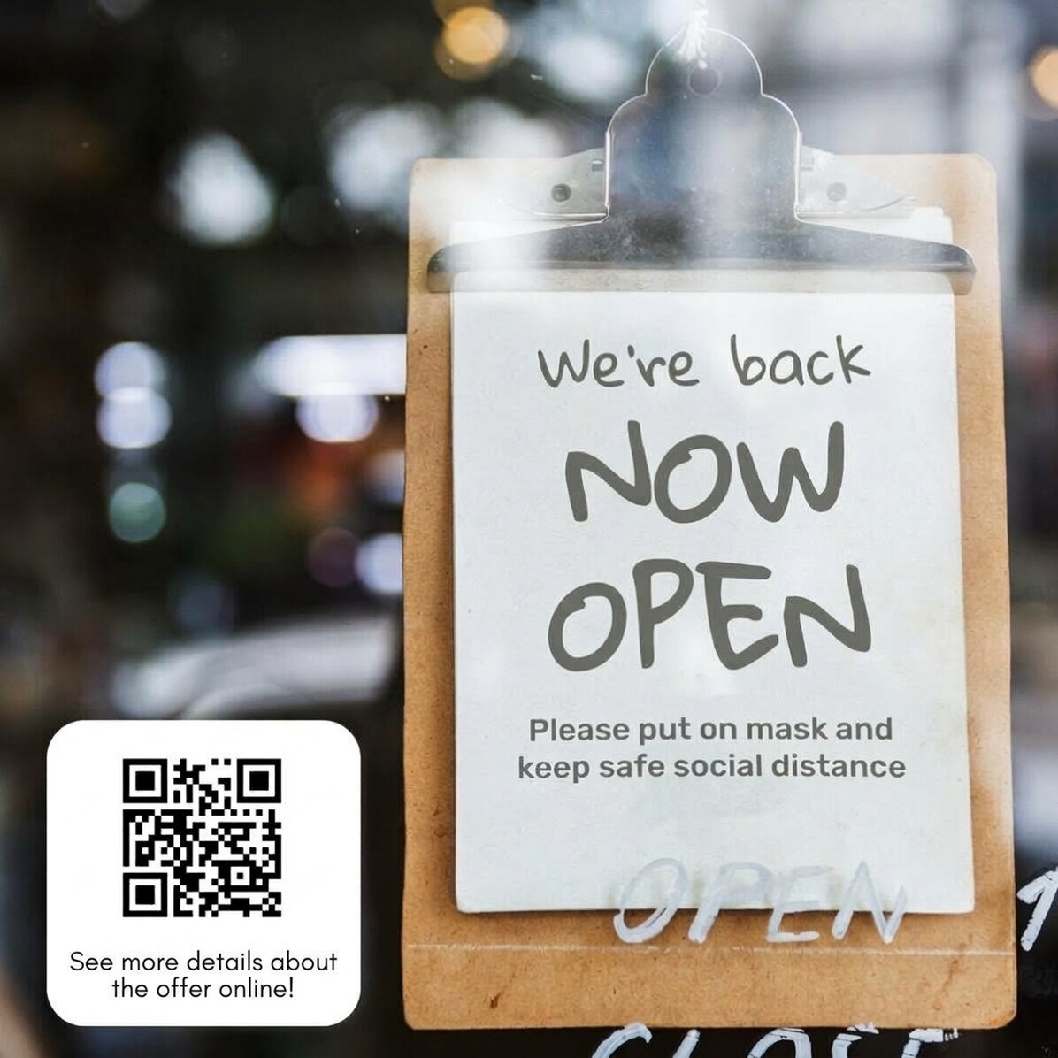 Personalizovaná plaketa s QR kódem a textem