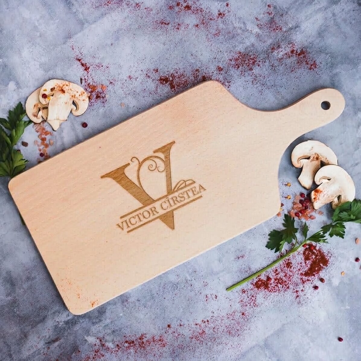 Personalizovaný sekáček – monogram a jméno