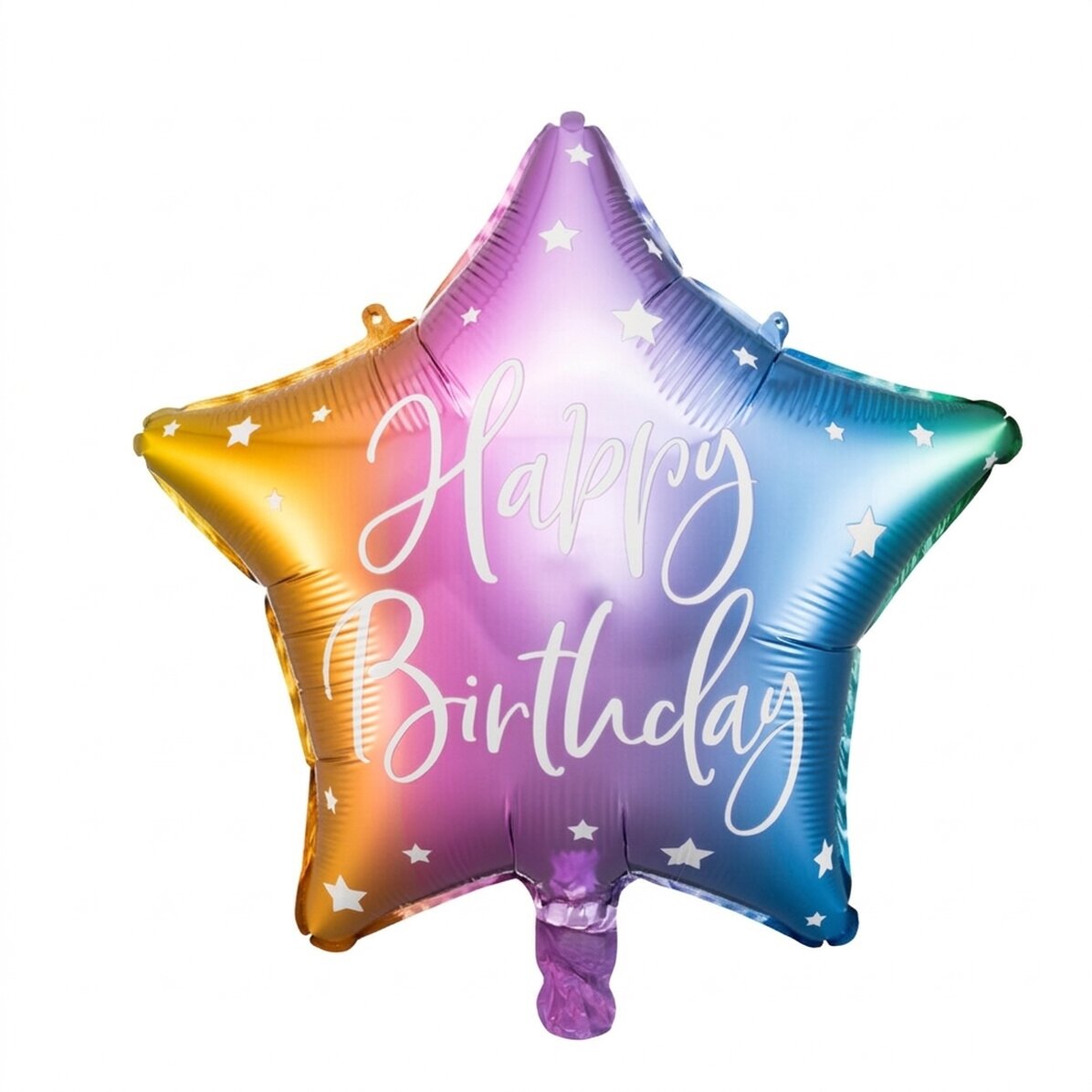 Balónek – hvězda, mix „Happy Birthday“