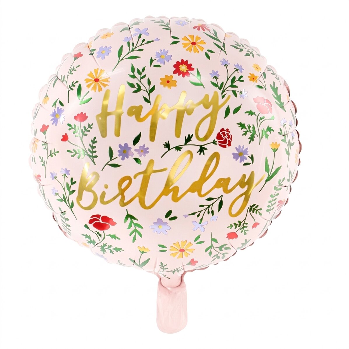 Balónek – Happy Birthday Flowers