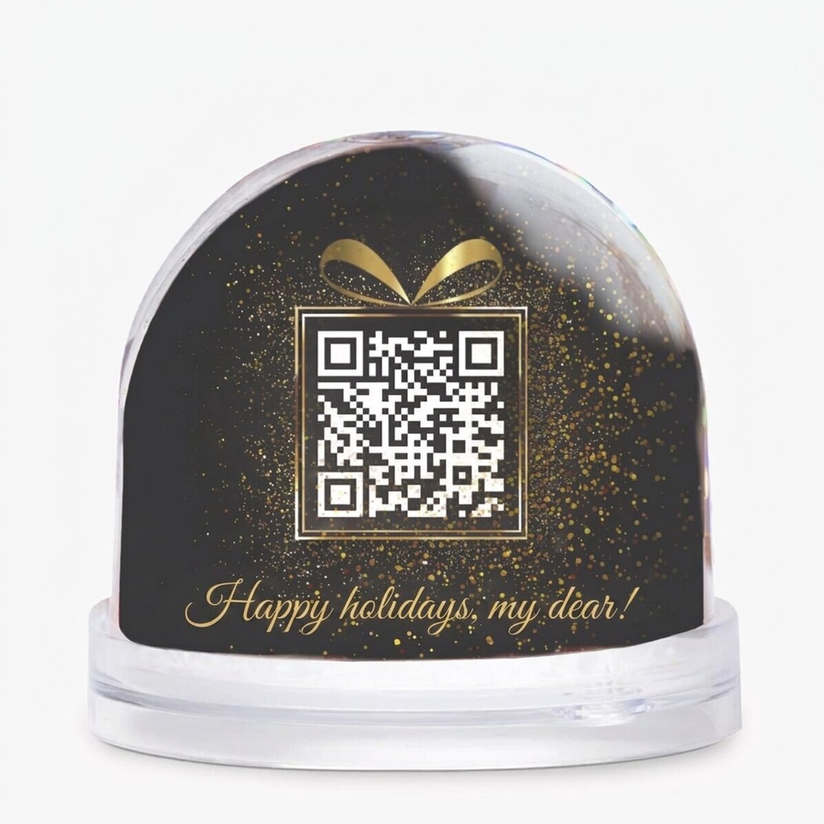 Personalizovaná stolní koule s fotografií, vzkazem a QR kódem