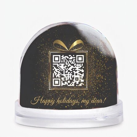 Personalizovaná stolní koule s fotografií, vzkazem a QR kódem