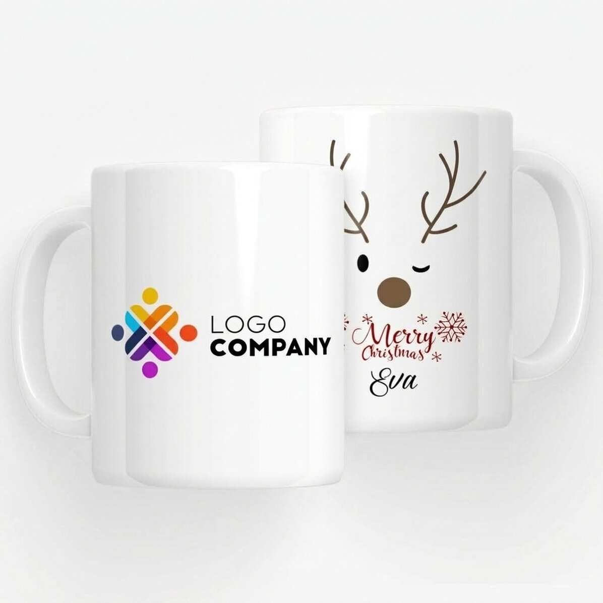 Personalizovaný hrnek s logem – Reindeer
