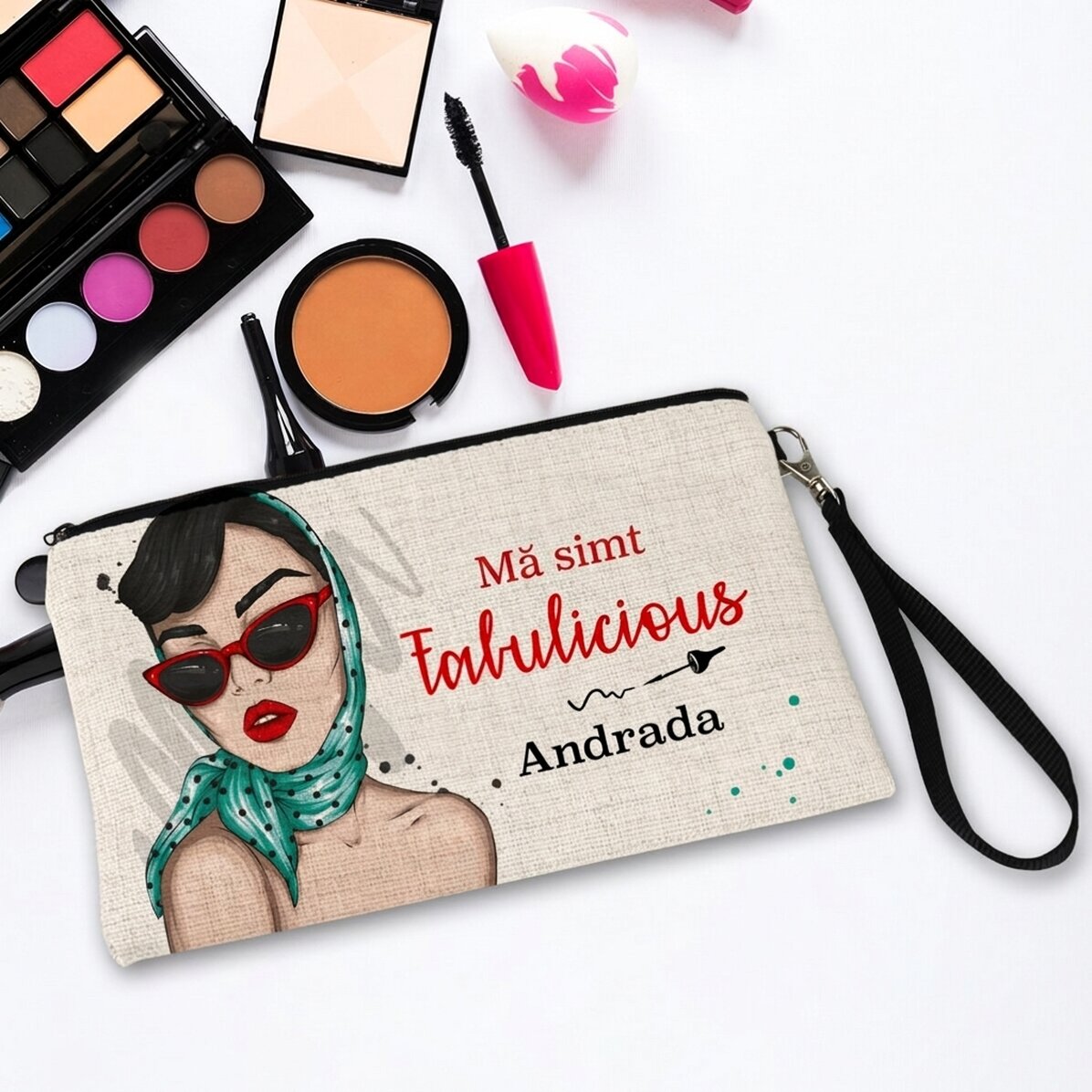 Personalizovaná kosmetická sada s nápisem „I feel Fabulicious“
