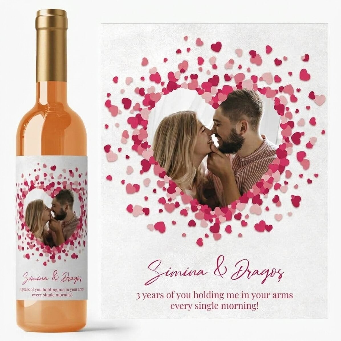 Víno s osobním vzkazem pro páry – Love is in the air