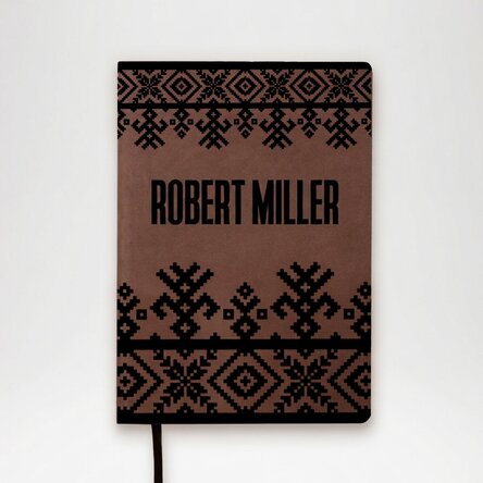 Personalised leather diary with name - Traditional model