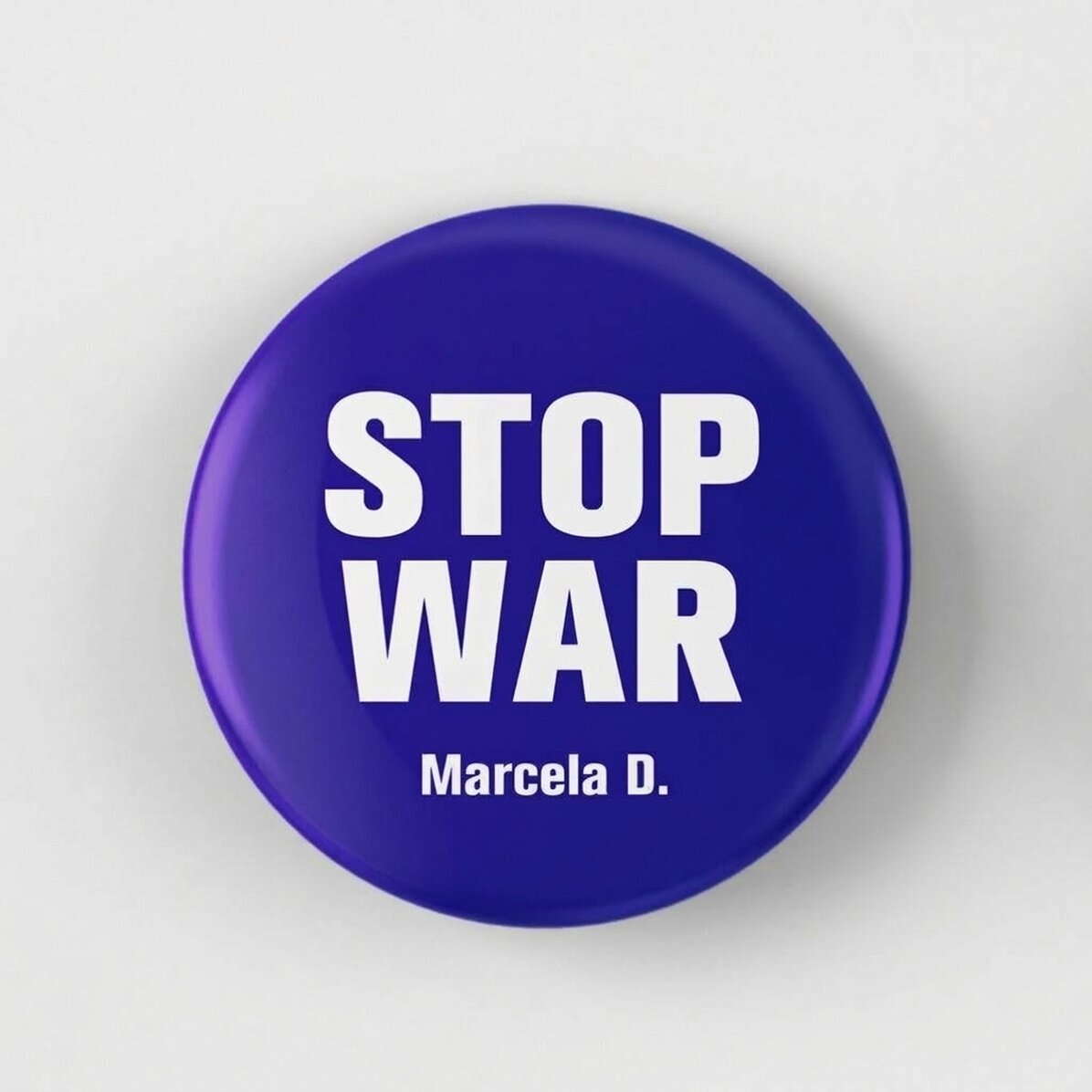 Personalizovaná placka se jménem – STOP WAR