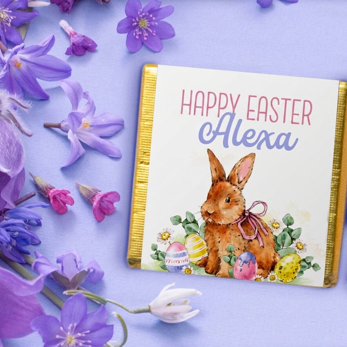Mini čokoláda s vlastním textem – Bunny