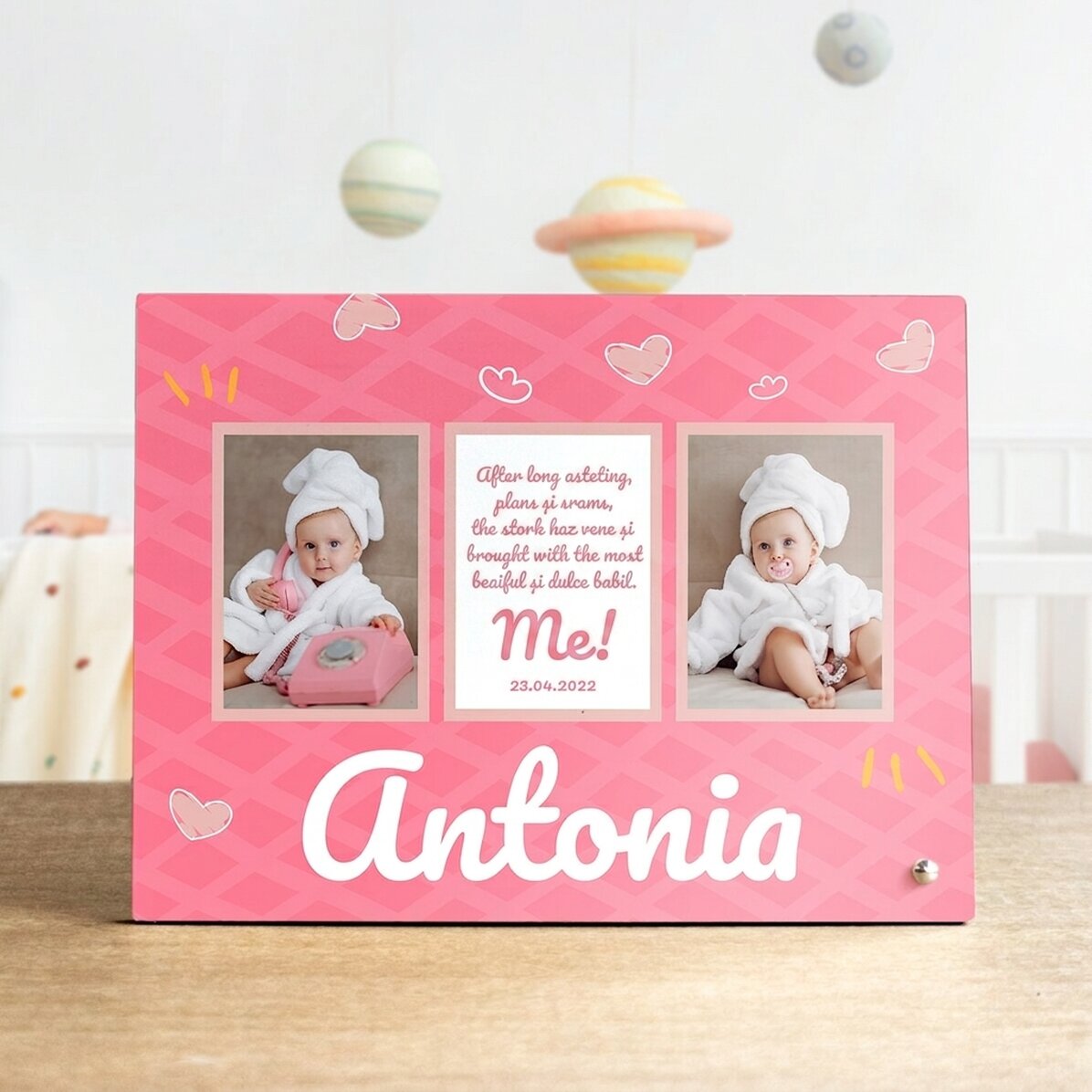 Personalizovaný fotorámeček se 3 fotkami a textem pro dítě – Ten nejroztomilejší