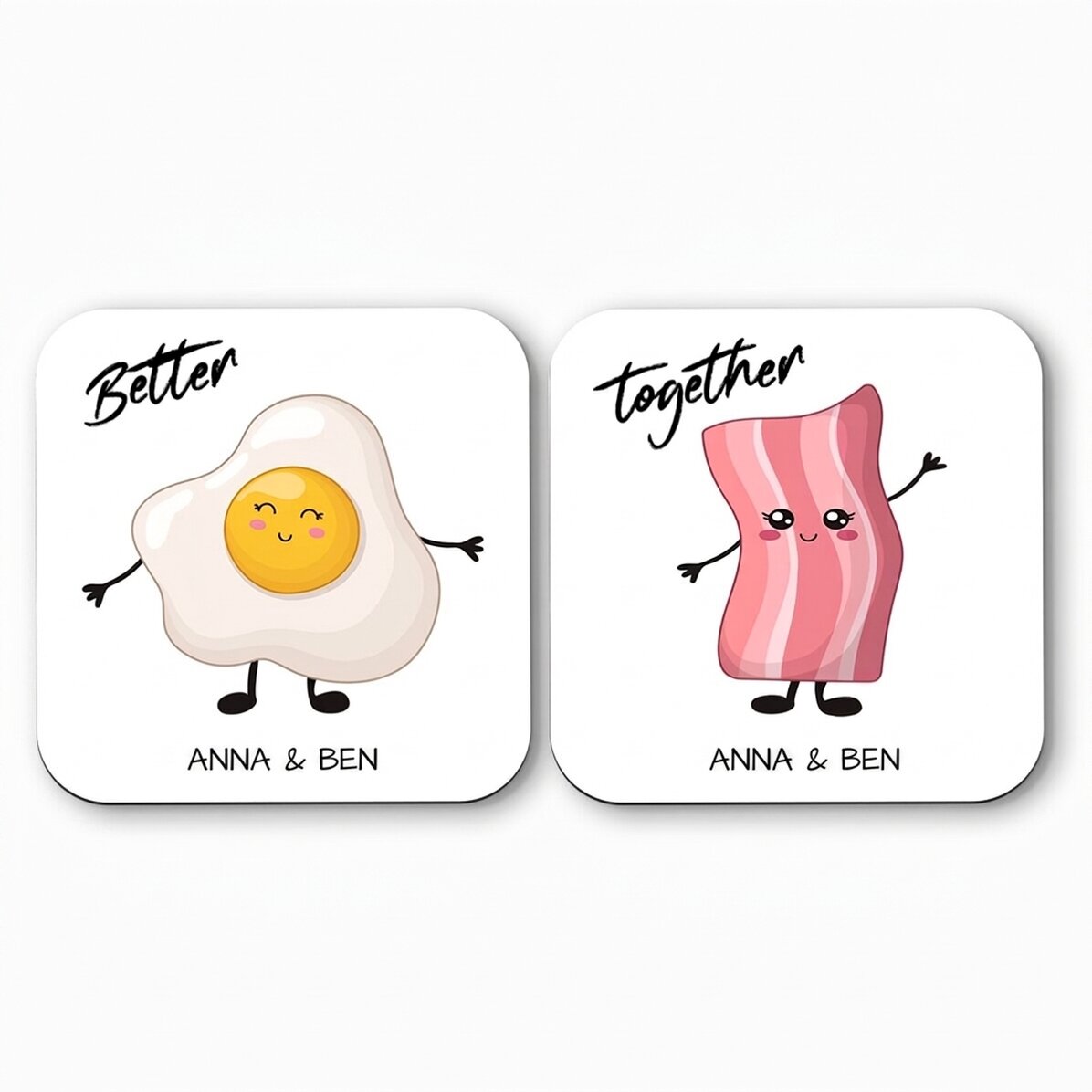 Sada 2 podtácků s vlastním textem – Better Together