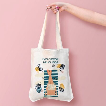 Personalised bag with text - Summer story