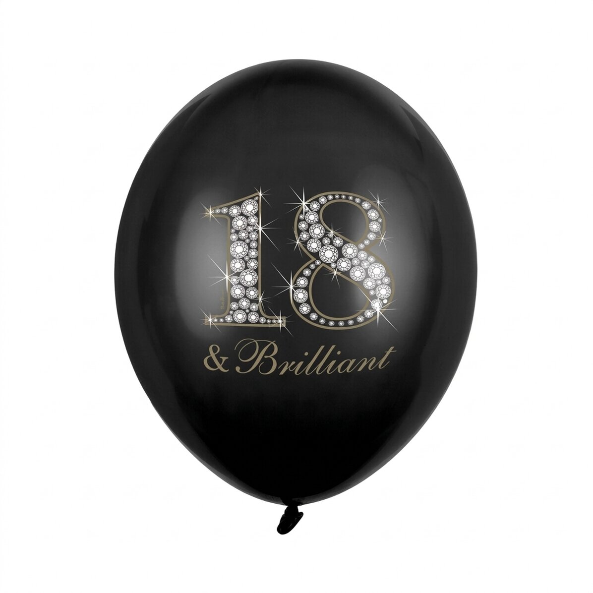 Sada 6 balónků k oslavě plnoletosti – 18 & Brilliant