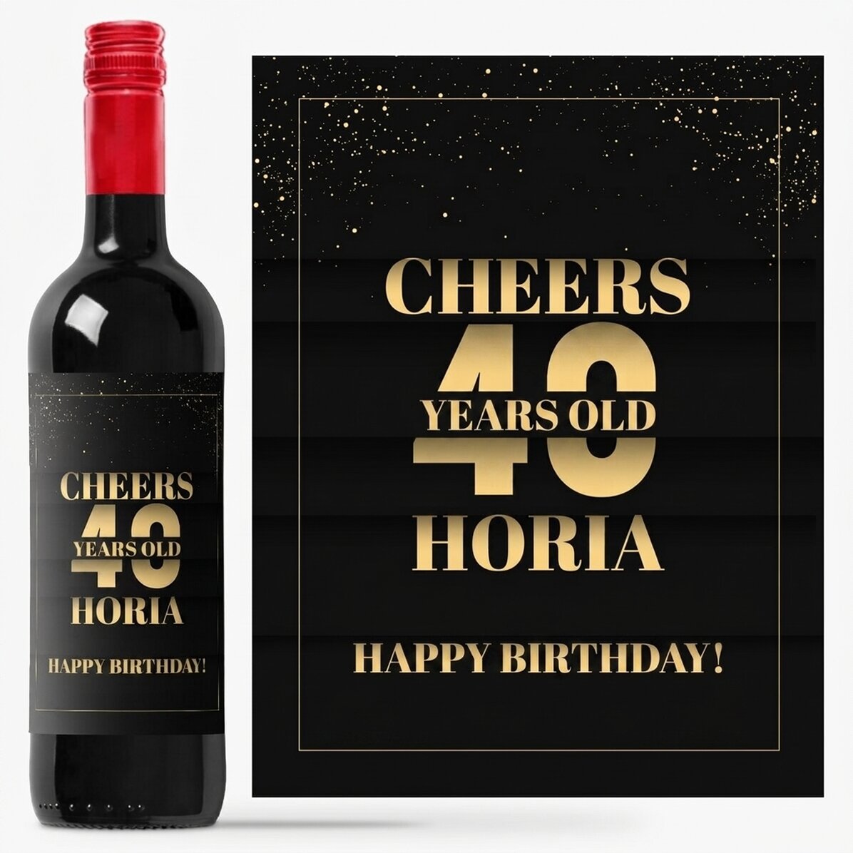 Víno s osobním nápisem k narozeninám – Cheers to you