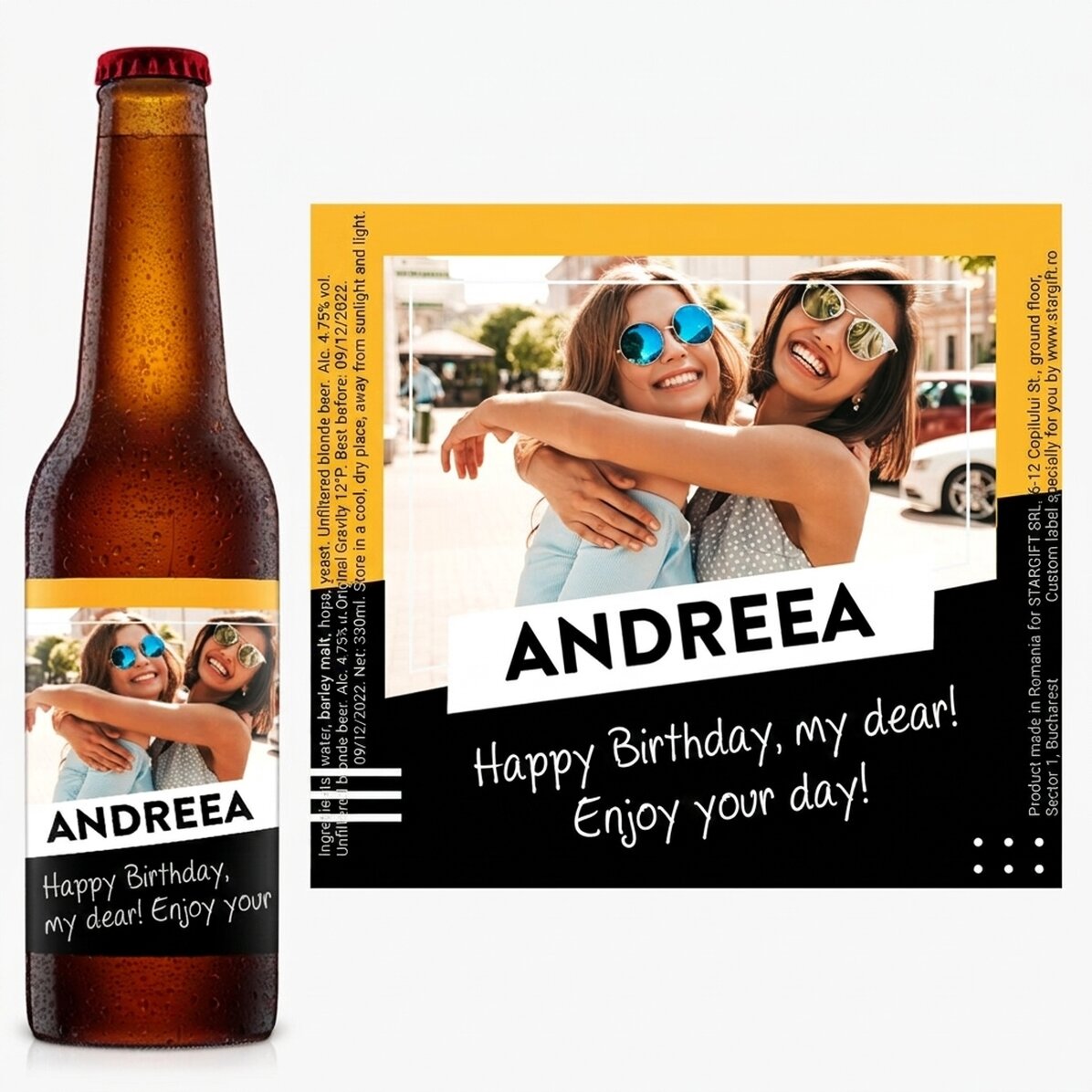 Pivo s vlastní fotografií a textem – Na zdraví!