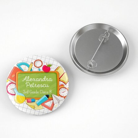Personalizovaná placka s textem – Škola