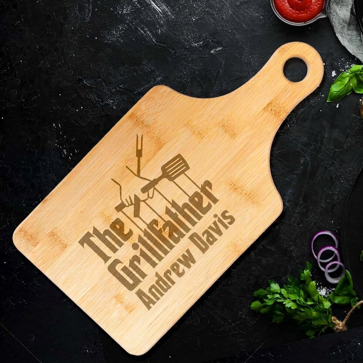 Osobní sekáček s textem – The Grillfather