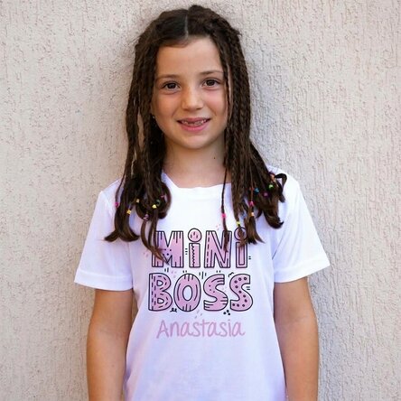Dětské sportovní tričko s vlastním jménem – Mini Boss