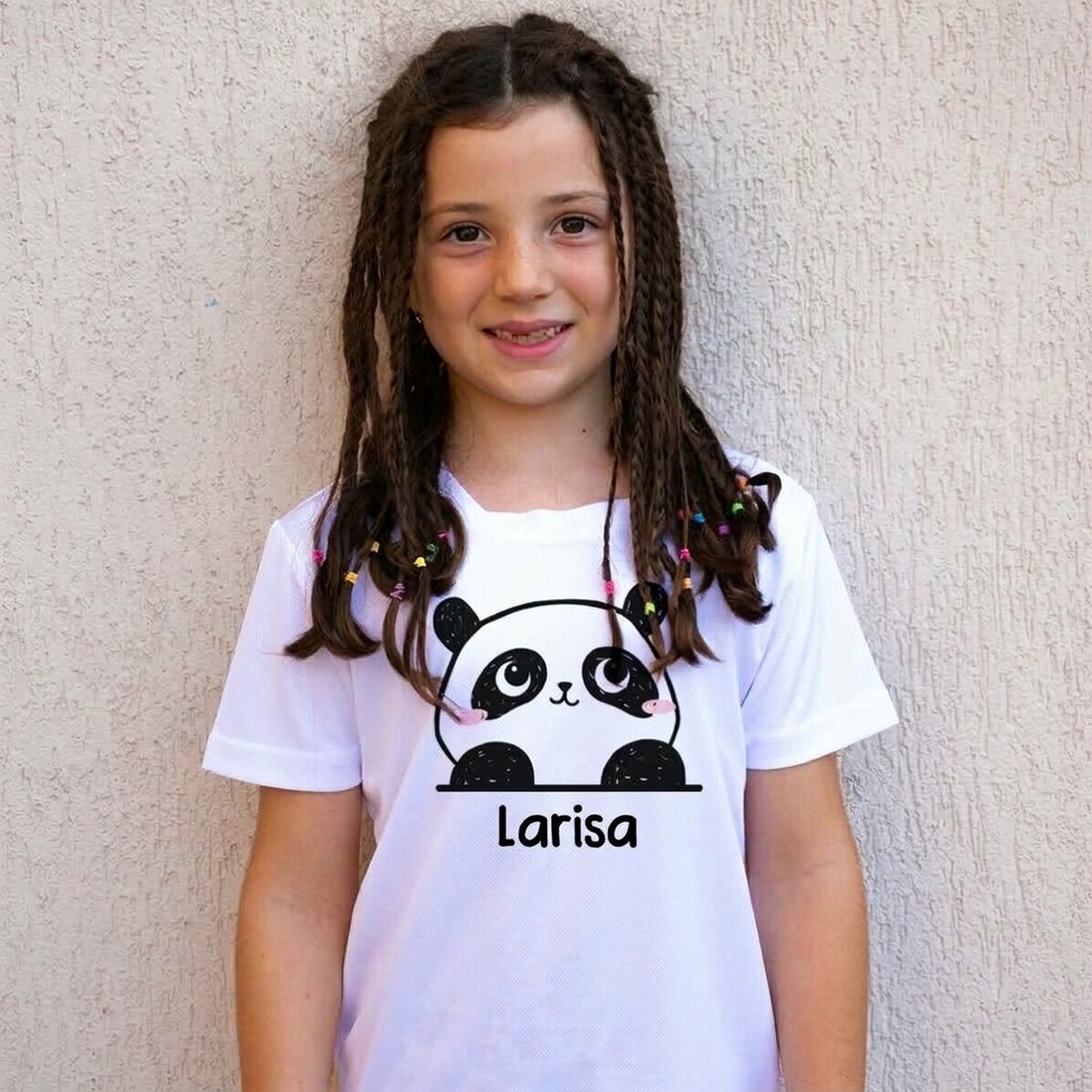 Dětské sportovní tričko s vlastním jménem – Medvídek panda