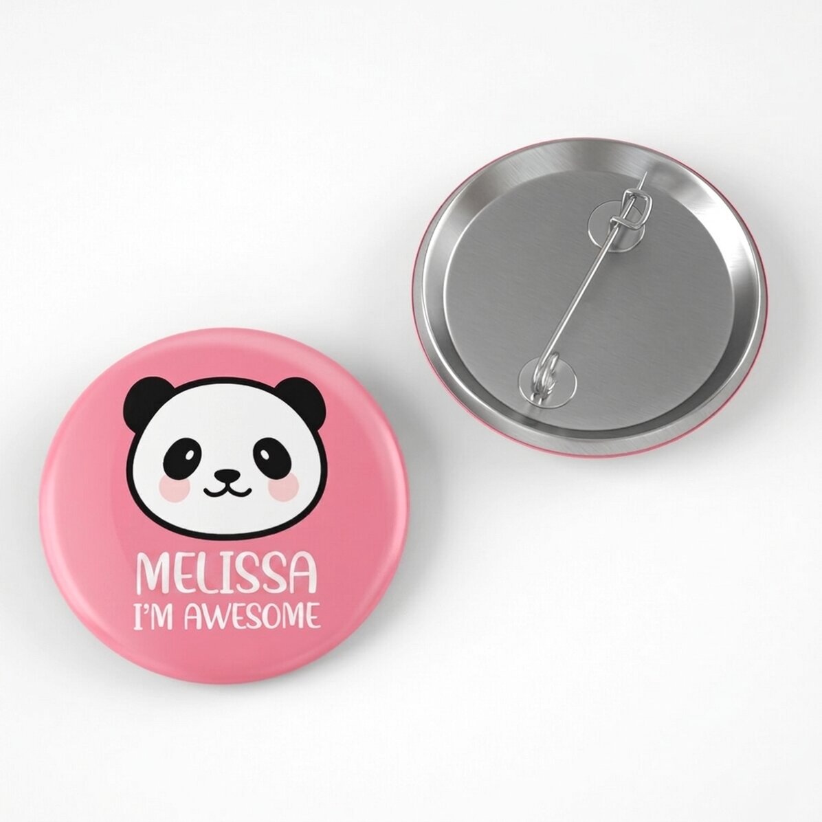 Personalizovaná placka s nápisem – Panda
