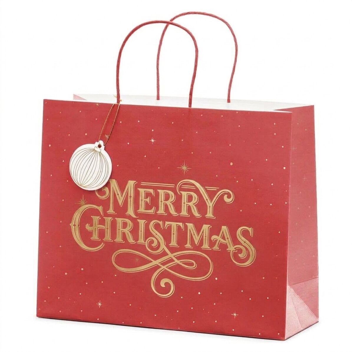 Dárkový sáček – Merry Christmas Red
