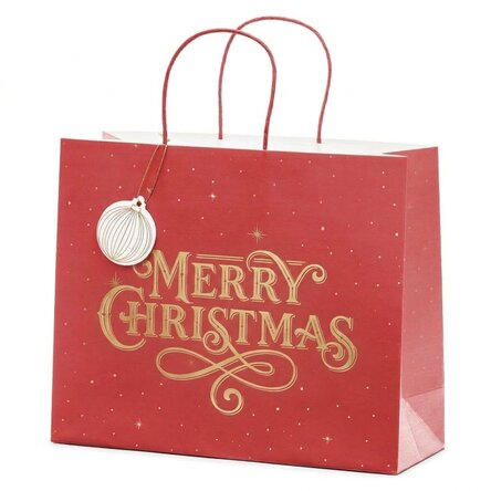 Dárkový sáček – Merry Christmas Red