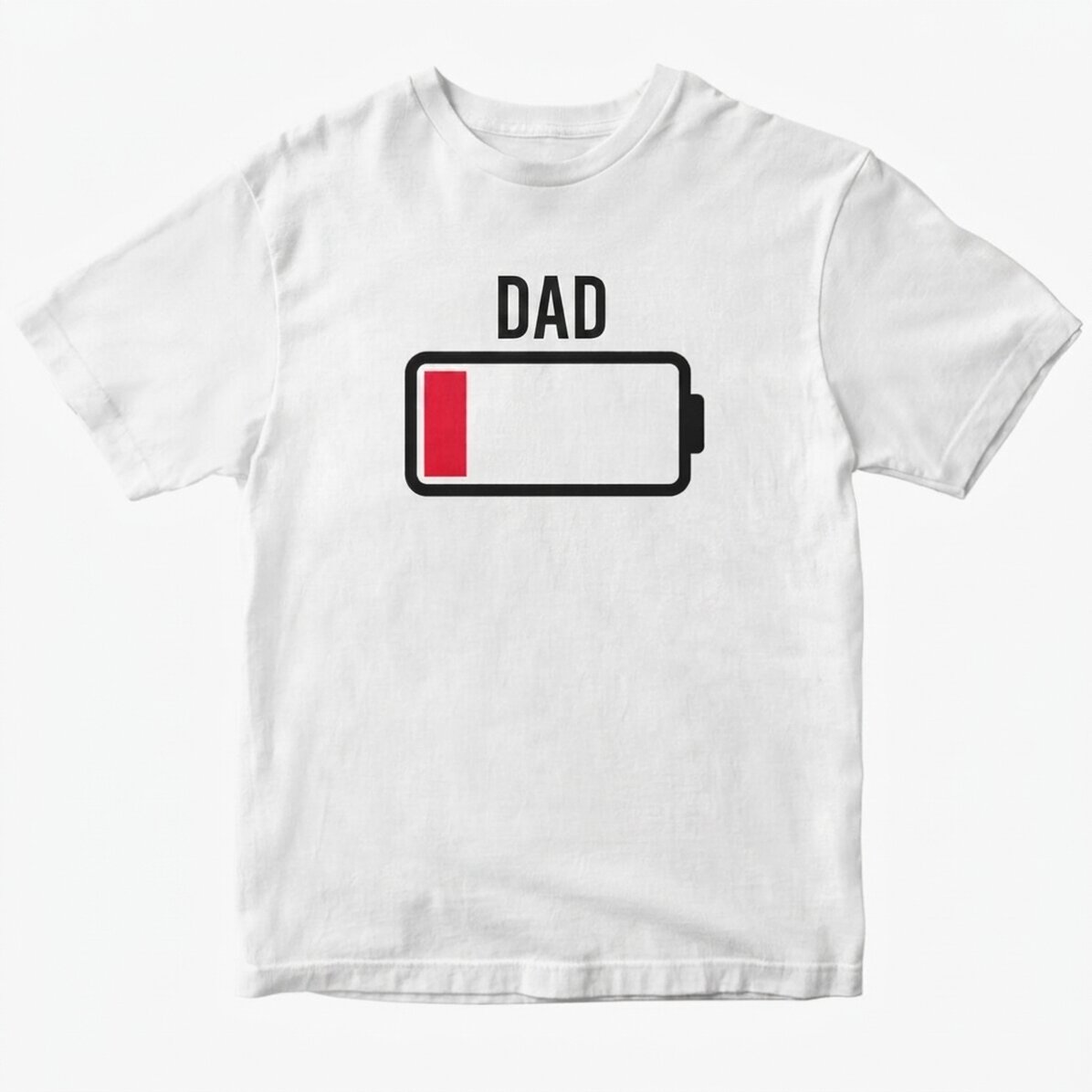 Tričko s vlastním nápisem – Low battery