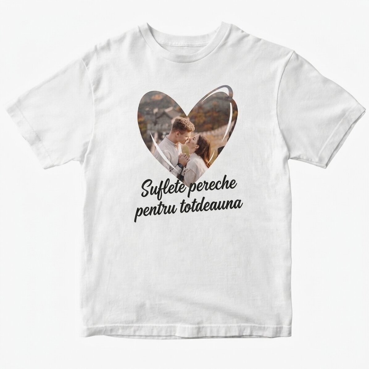Tričko s vlastní fotografií a textem – Love