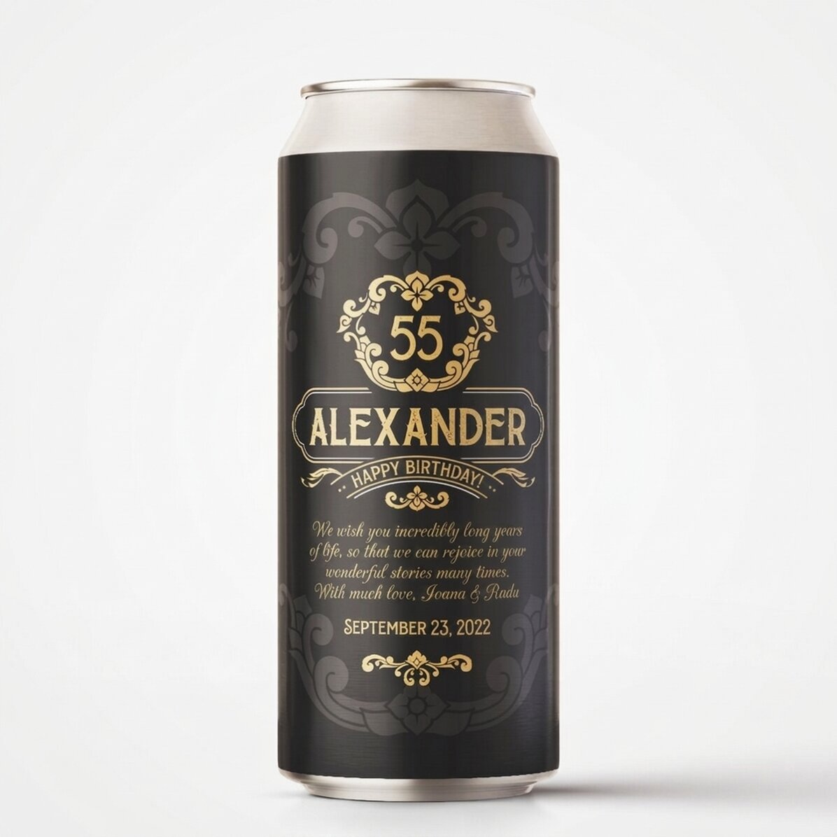 Pivo v plechovce s vlastním textem – Premium