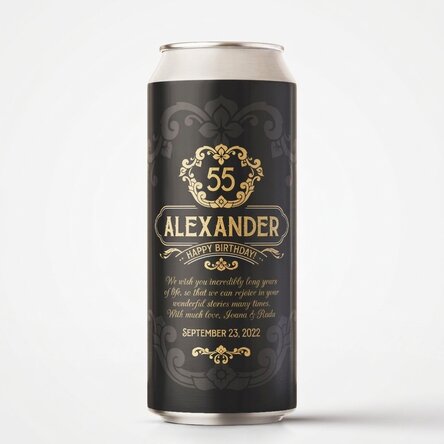 Pivo v plechovce s vlastním textem – Premium